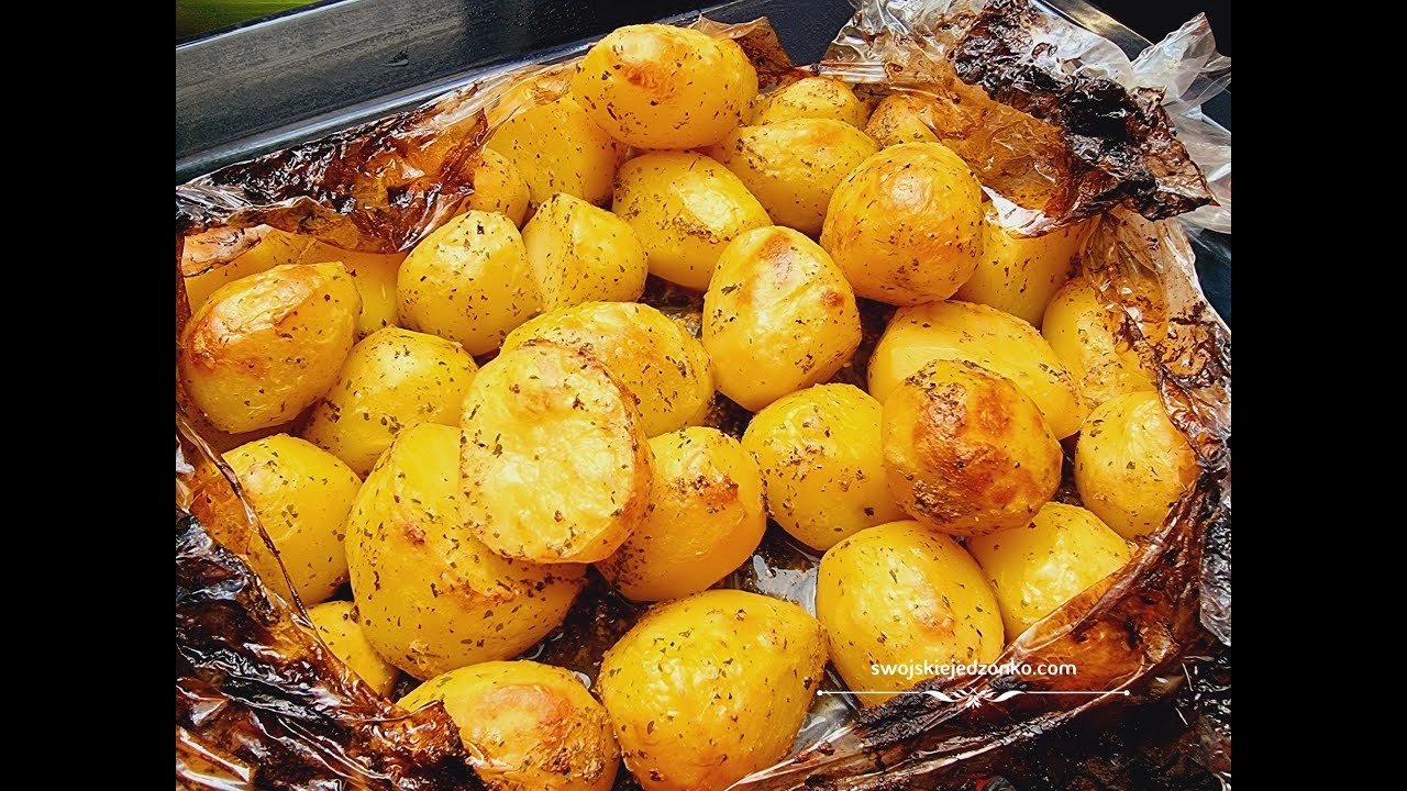 Ziemniaki pieczone w jogurcie ,bez tłuszczu - idealny dodatek do mięsa  #naobiad #ziemniaki
