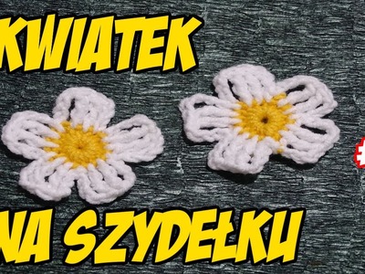 Kwiatek Na Szydelku (2) tutorial, #crochet #flower , krok po kroku #DIY #19