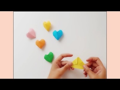 Origami | decoration : 3D Paper Heart, un cœur en papier