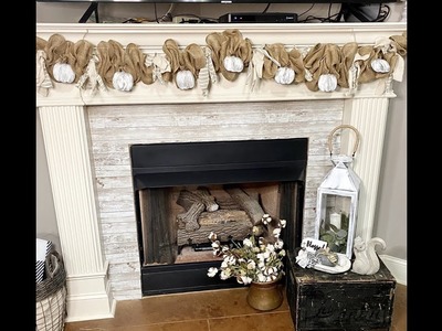 Burlap garland DIY