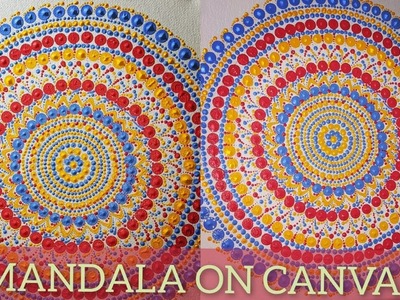 Handmade Mandala Canvas|Mandala 2021|Mandala Dot Painting|New Mandala 2021