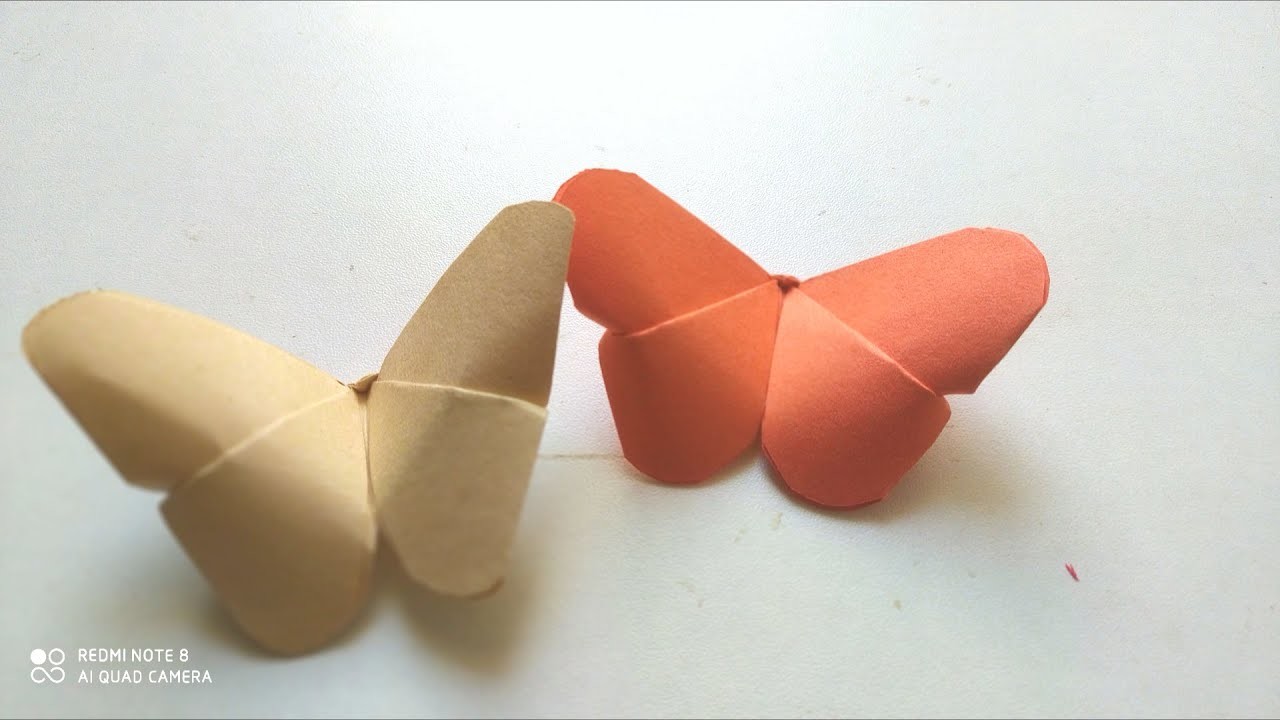 How to make paper butterfly | paper crafts | origami | butterfly craft