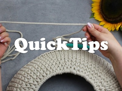 Quick Tips 02. Jak dołączyć nowy sznurek do szydełkowej robótki.