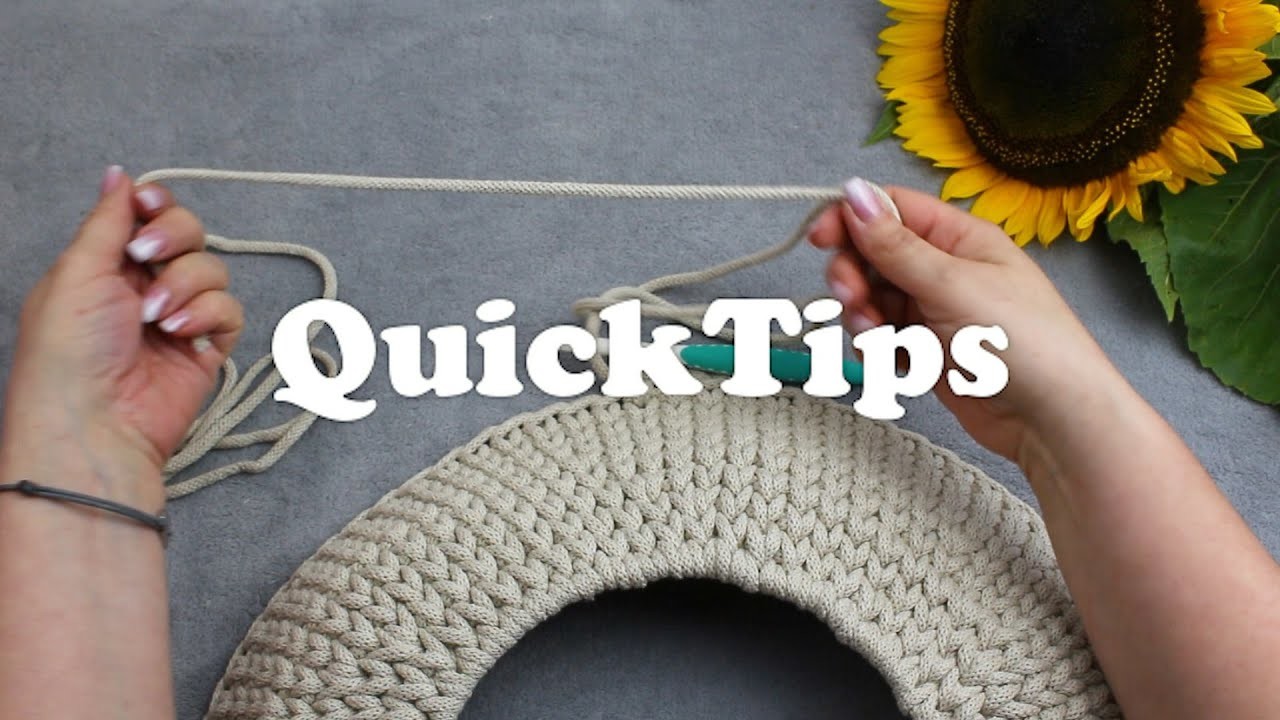 Quick Tips 02. Jak dołączyć nowy sznurek do szydełkowej robótki.