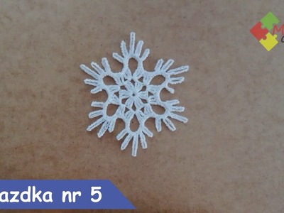 Szydełkowa gwiazdka nr 5. Crochet snowflake 5