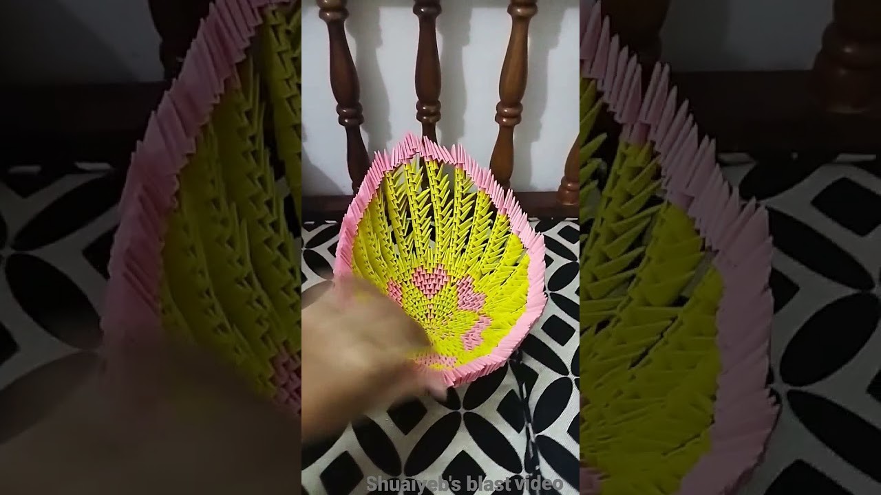 3d origami bowl