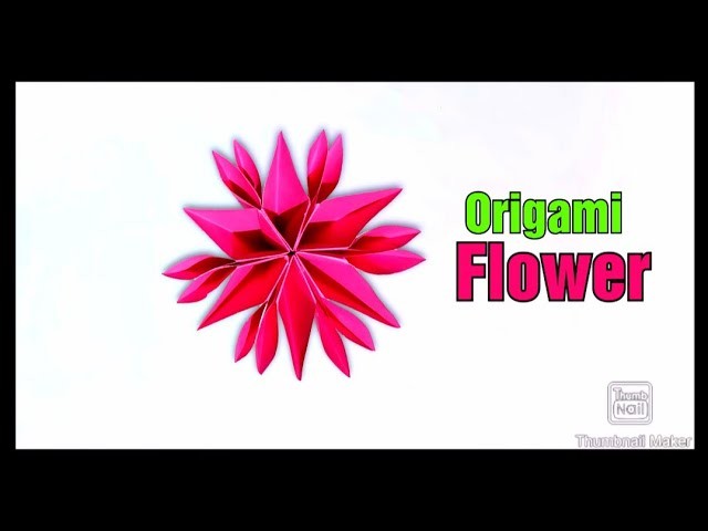 Origami Flower|Simple Paper Flower|How to make paper flower|কাগজের ফুল
