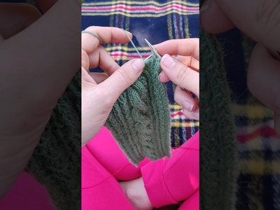 Reverse knitting | dzierganie wspak