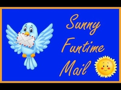 Sunny Funtime Mail Blue Note Scrapbooking Paper