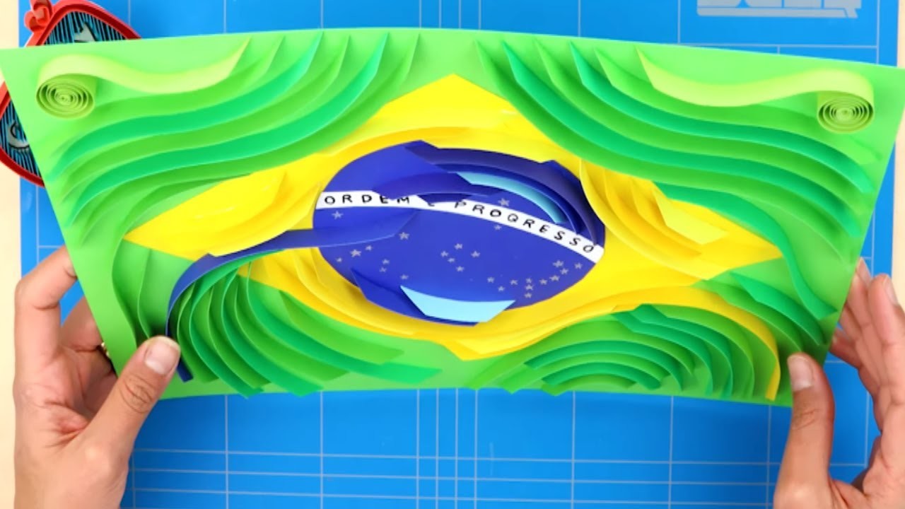 Brazil Flag ???????? | Paper  Quilling | ????????????????????????