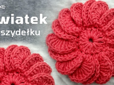 Kwiatek na szydełku #2. Crochet flower