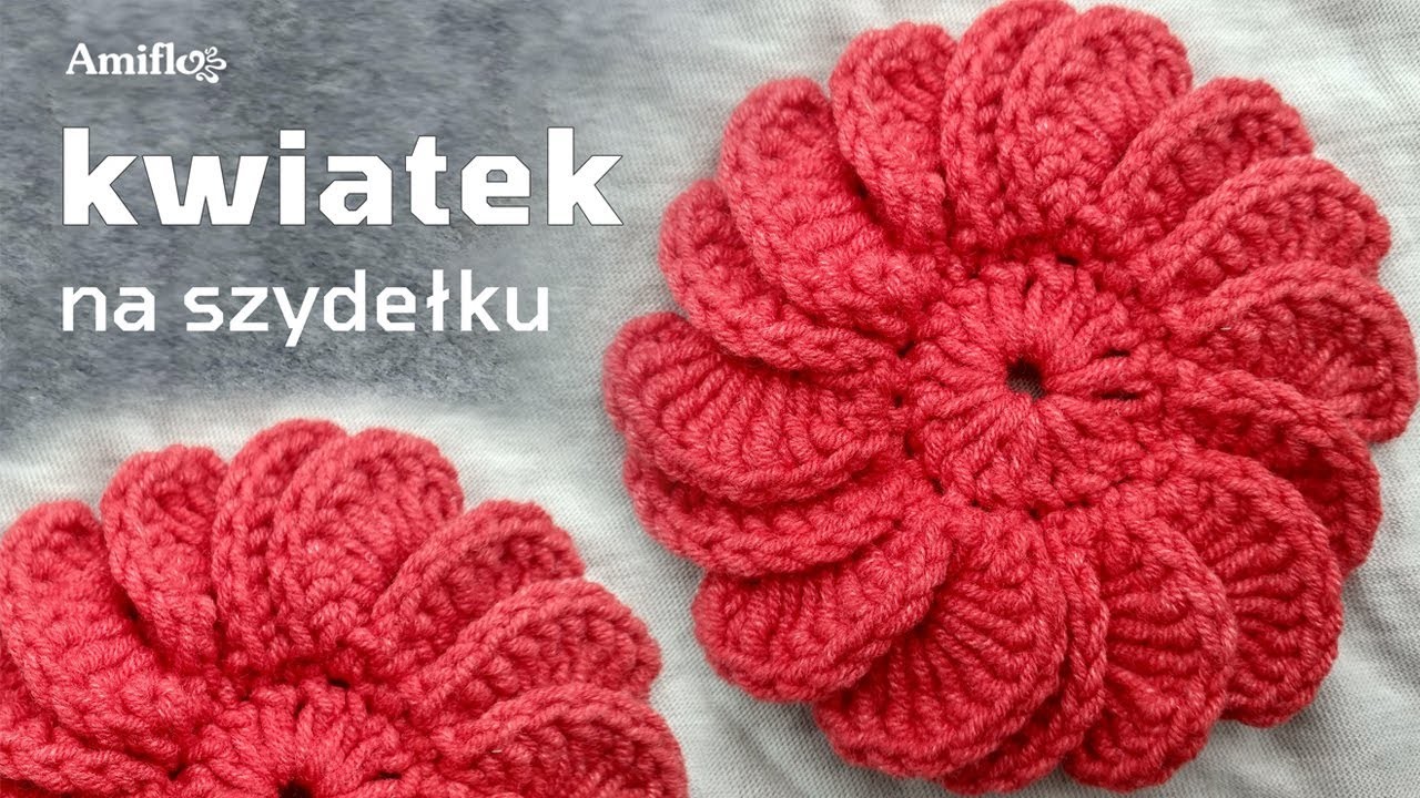 Kwiatek na szydełku #2. Crochet flower