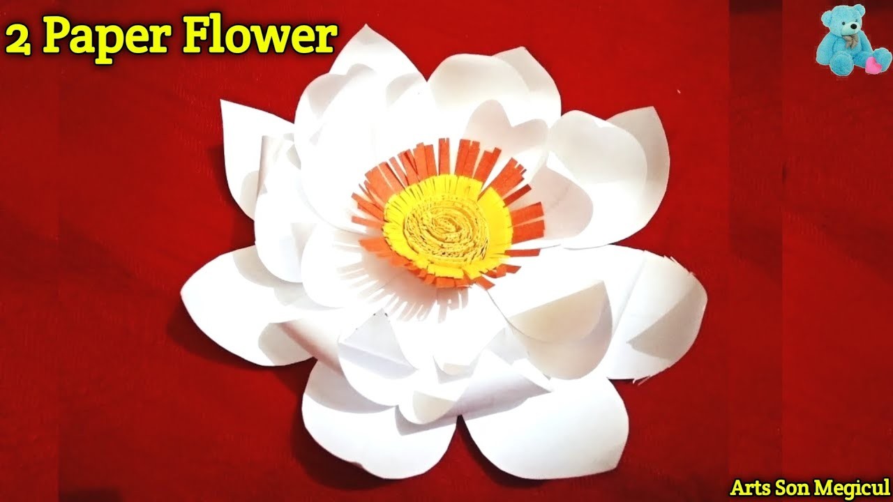 2 Unique Paper Flower | Diy Flower | Flower | Paper Flower Ideas | Paper Craft | Paper Craft Flowers