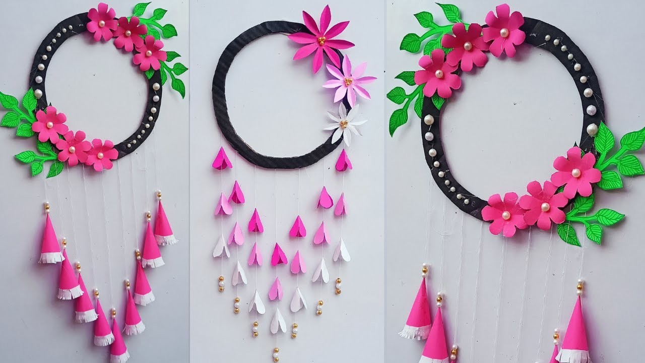 2 Wallmate | Paper Flower Wallmate | কাগজের ফুল | wall  hanging craft ideas | paper flower