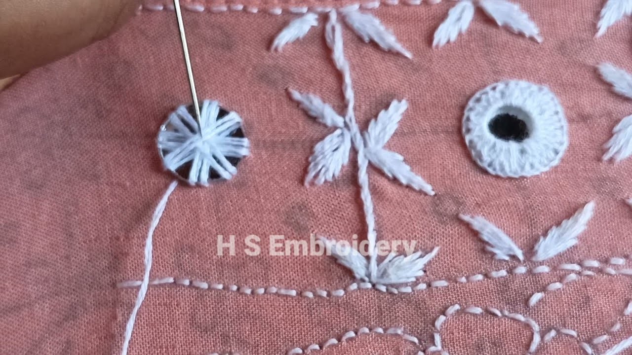 Hand embroidery | mirror work | کڑھائی | hs embroidery