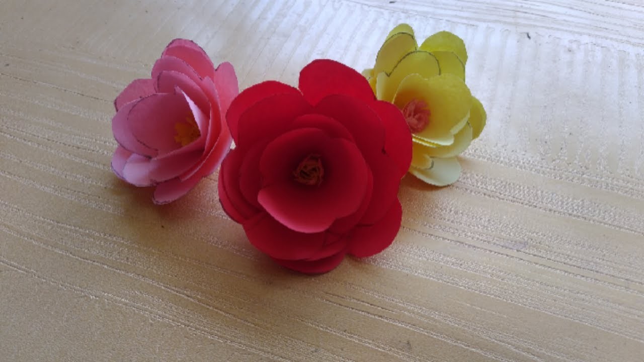 Paper flower || DIY paper flower || Maria Shahid