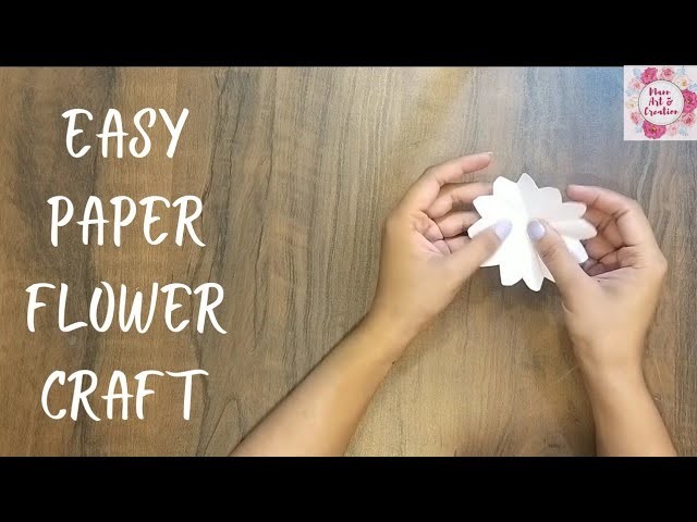 Paper White Flower | Origami Flower | Easy Paper Flower | DIY Paper Flowers | Paper Flower Carft