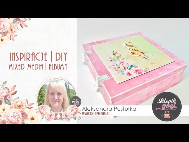 Pudełko na ślubny album harmonijkowy - design by: Aleksandra Pustułka