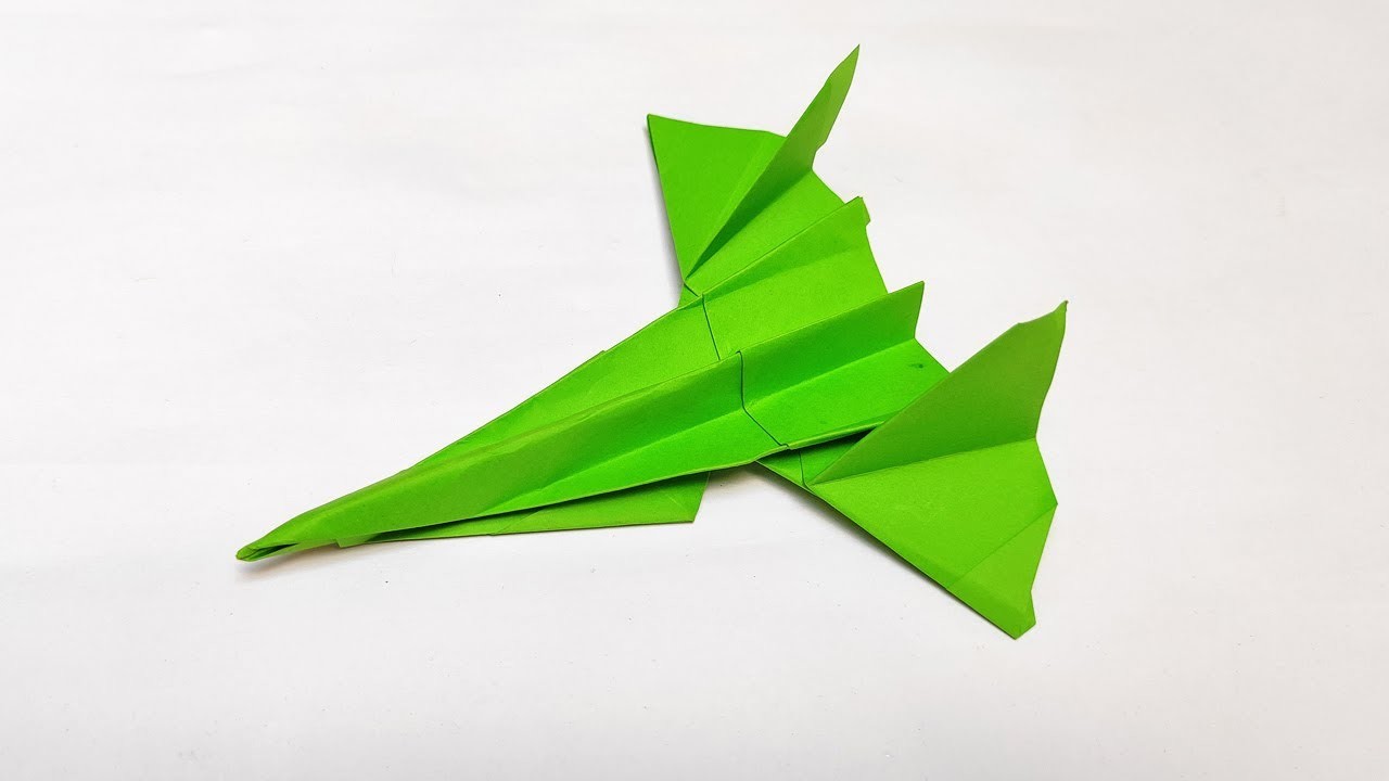 Best origami paper jet easy | Paper Plane | Origami fighter plane easy | origami plane