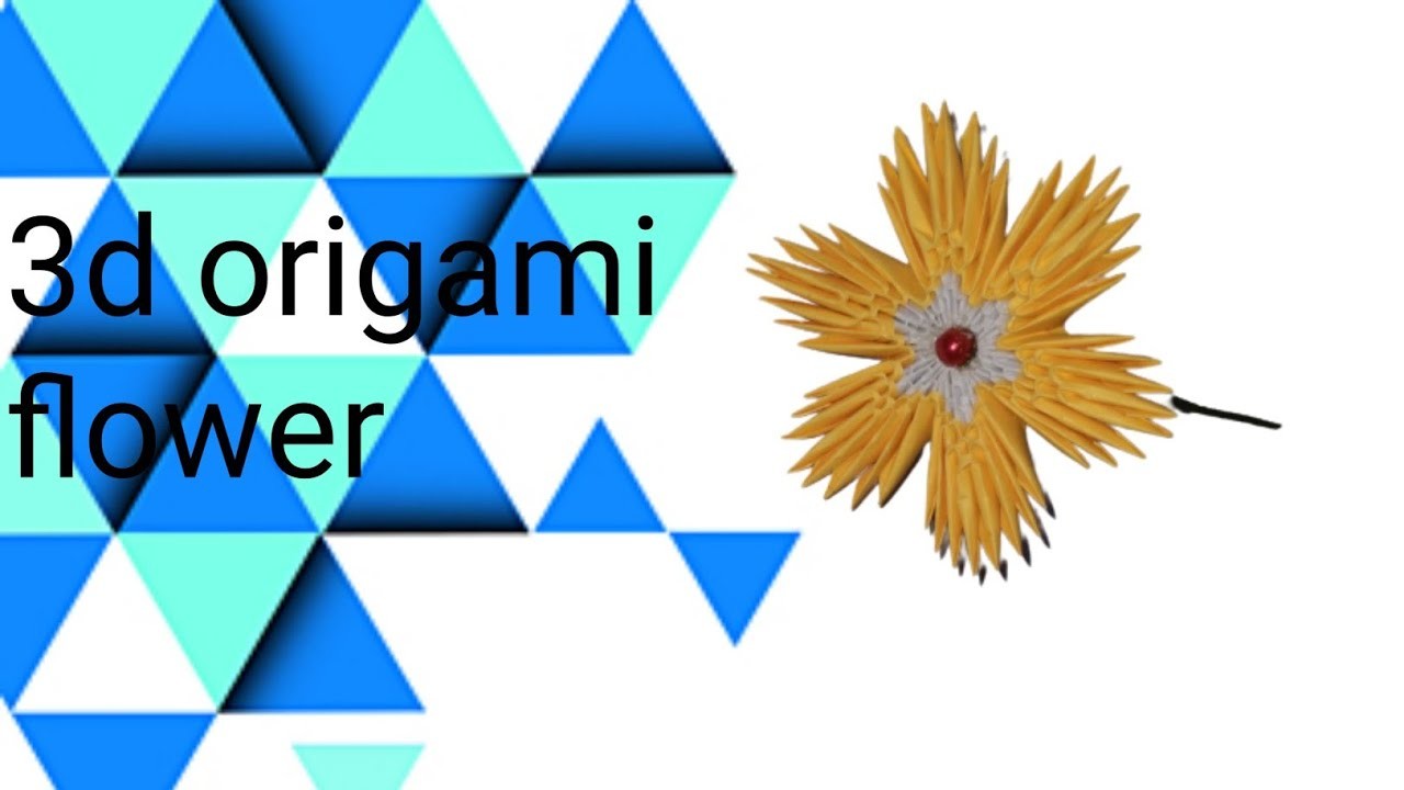 3d origami flower