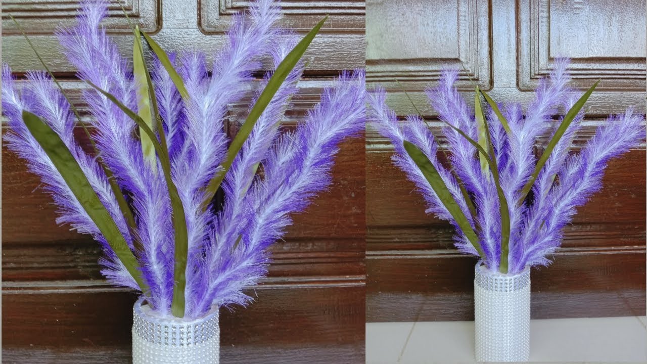 DIY Satin Ribbons Flower and Vases || Bunga Pita Satin dan Vas Bunga dari Tabung kertas
