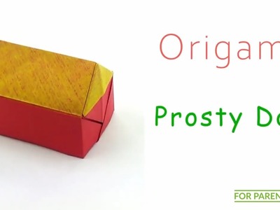 Origami Prosty dom proste origami z jednej kartki ???? Trudność: ❤️❤️????????????