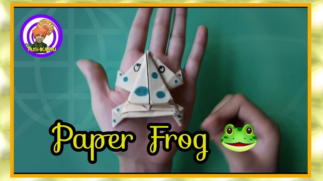 Paper Frog | How to make Paper Frog | कागज का मेंढ़क | Jumping paper frog Origami