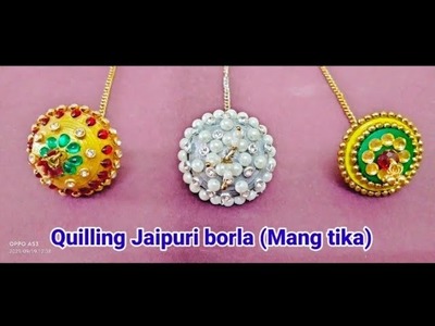 Quilling jaipuri borla (Mang tika) . . . By Rashmi Singh