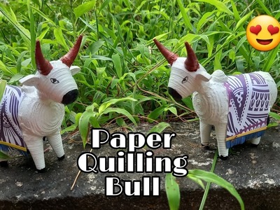 ||3D Paper Quilling Bull ||Suma Panjimar Art & Craft||