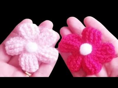 #crochet#DIY#كروشية.easy crochet flower new way.وردة كروشية سهل
