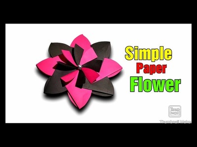 Simple paper flower | origami flower | diy paper flower | kagaz ka ful | kagojer ful | কাগজের ফুল