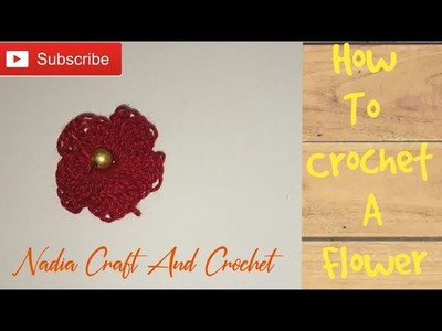 How to make crochet flower|Easy crochet flower making tutorial step by step|Diy Flower| কুশির ফুল