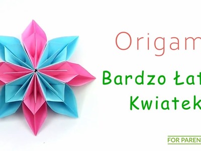 Origami Bardzo łatwy kwiatek - łatwe origami modułowe ???? Trudność: ❤️????????????????