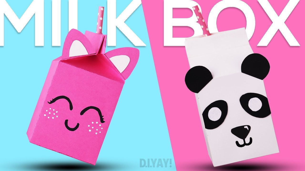 Origami Paper Milk Box | Gift Milk Box | Gift Ideas