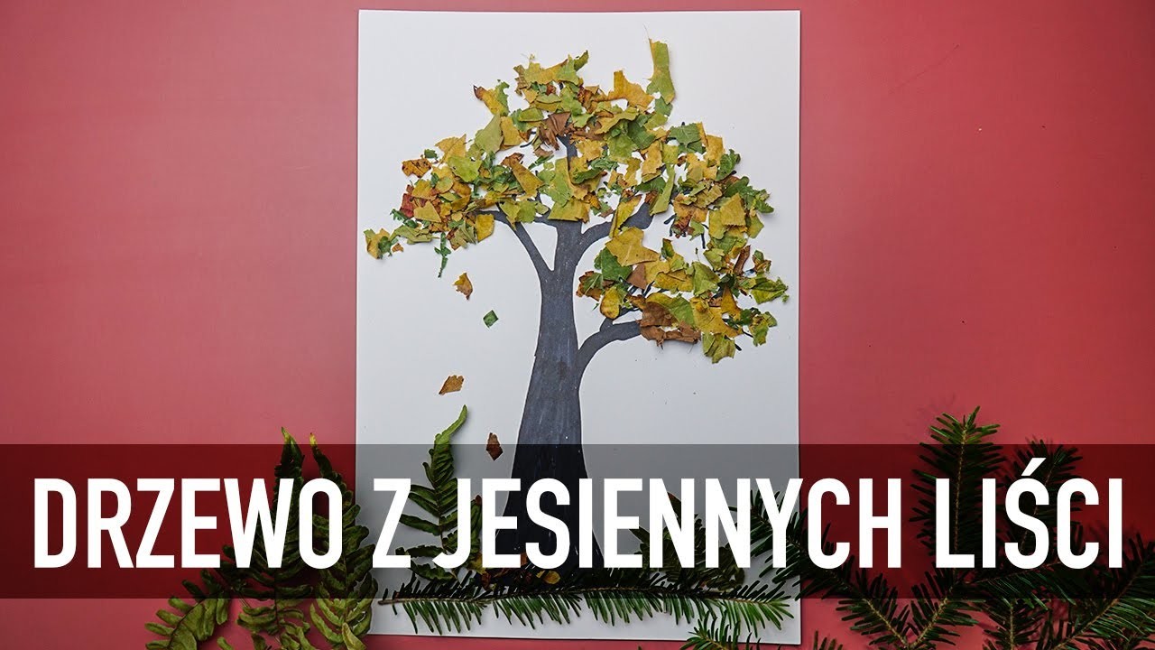 DRZEWO Z JESIENNYCH LIŚCI