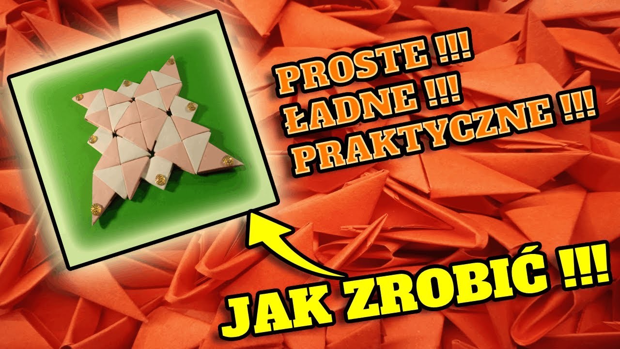 Jak Zrobić Oryginalną Podstawka Pod Kubek !!!  Odc: 8 (origami modułowe)