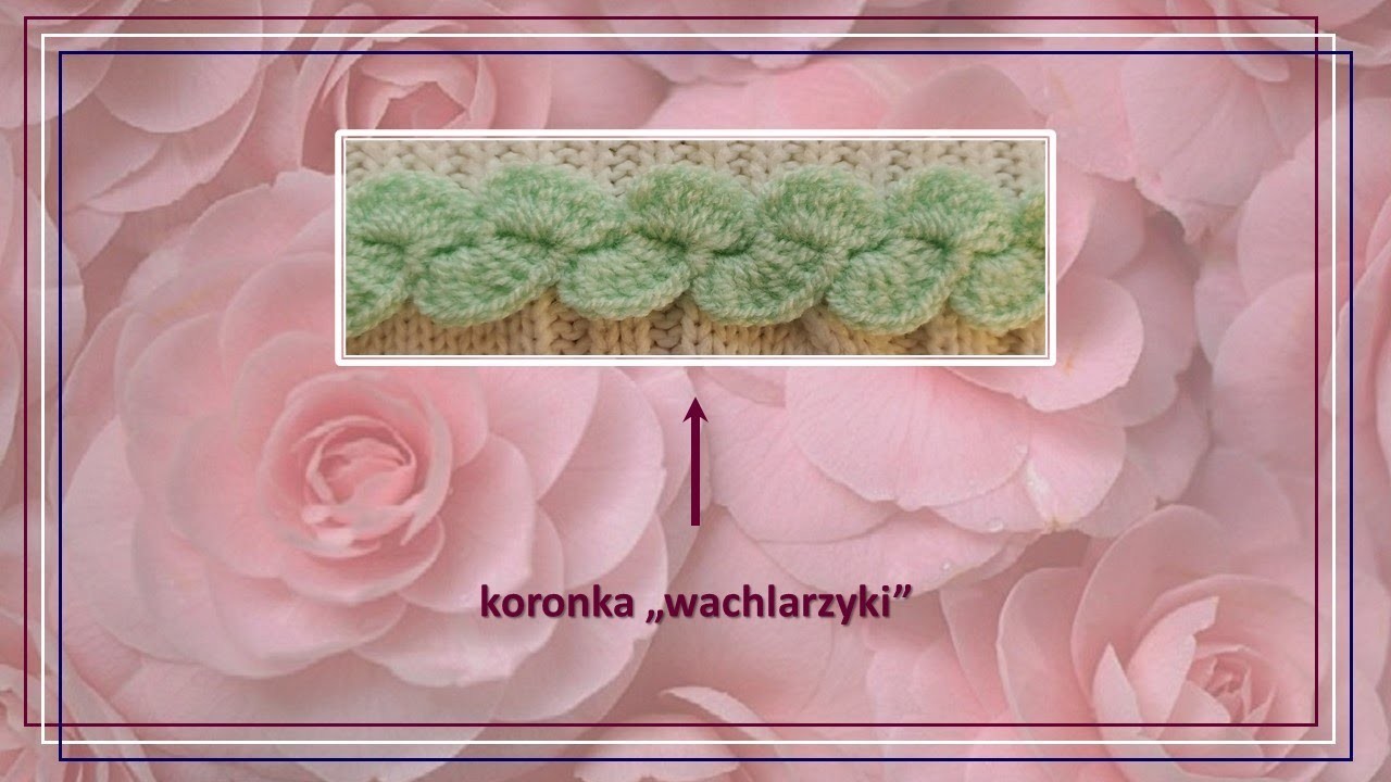 #Szydełko - motywy dekoracyjne. Koronka nr 3: wachlarzyki. #Crochet lace No 3: small fans.