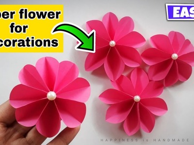 How to Make Easy and Simple Paper Flower | কাগজের ফুল | DIY Paper Flower | কাগজের ফুল বানানো
