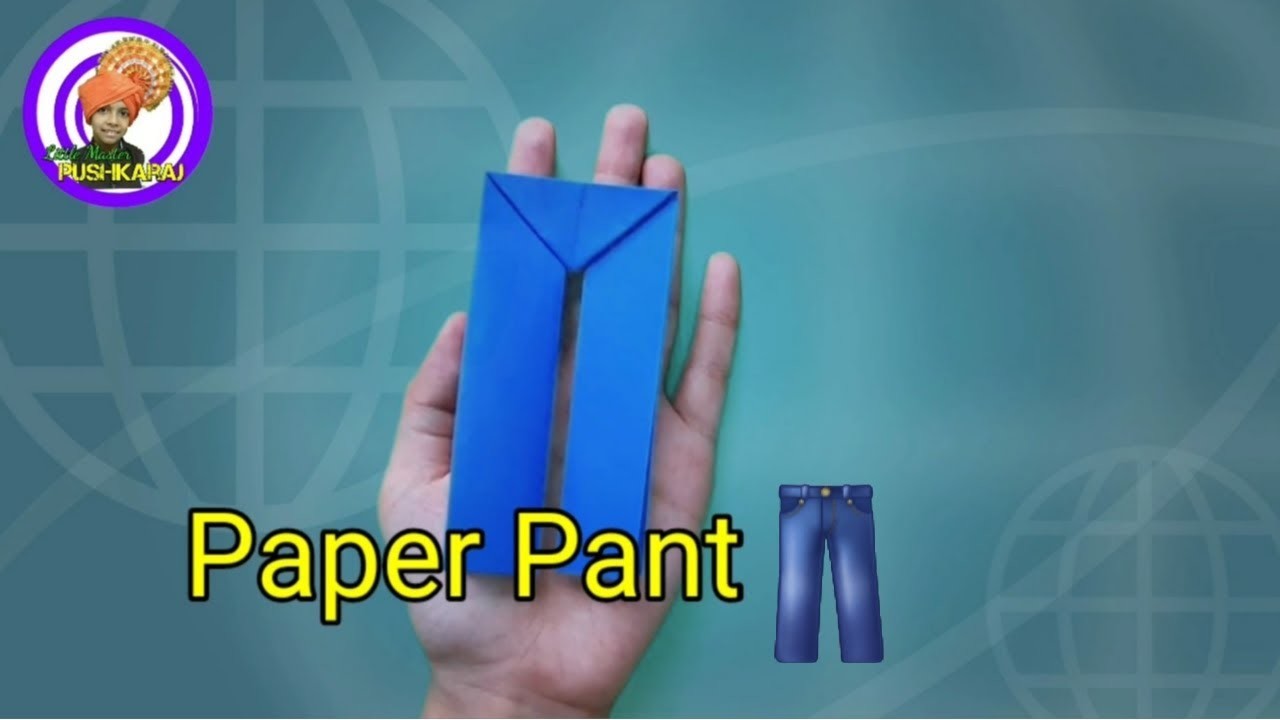 Paper Pant | How to make a paper pant | कागज की सलवार | Paper pant origami
