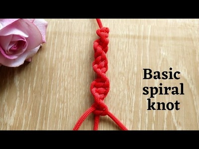 How to tie spiral knot? Macrame spiral knot.