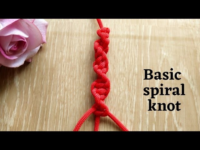 How to tie spiral knot? Macrame spiral knot.