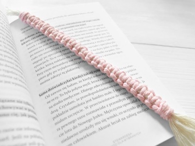 Makramowa zakładka do książek - prosty tutorial || Jak wykorzystać ścinki ze sznurka