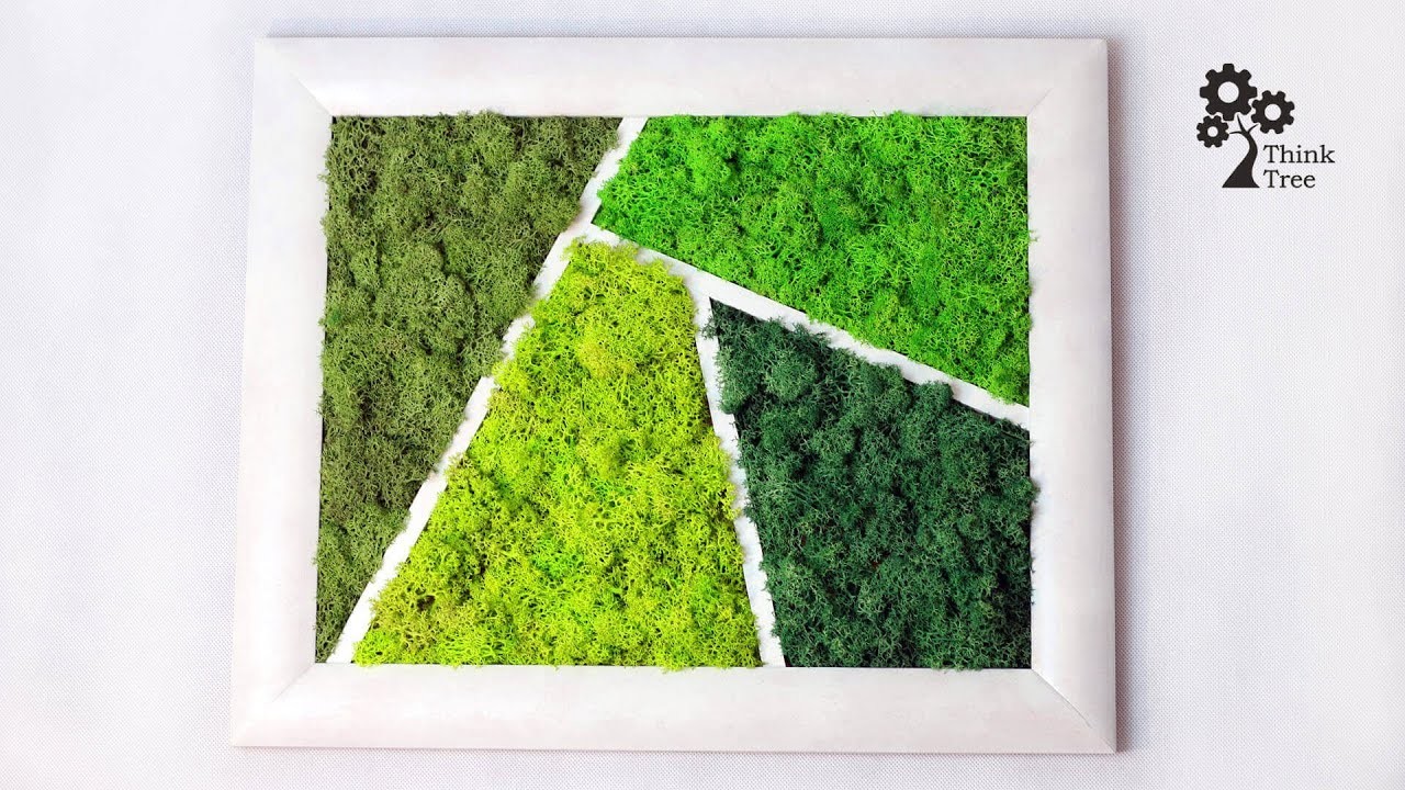 Moss frame – DIY. Jak zrobić obraz z mchu?. Think Tree