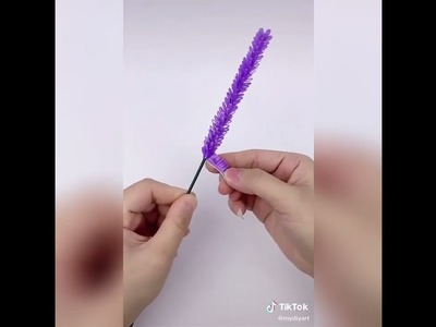 #Tiktok #ShortVideos #Tiktokisamood D. I. Y Origami Lavander Flower | Tiktok