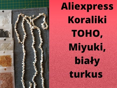 Towary z Aliexpress Koraliki Toho Miyuki biały turkus  #koralikowapasjazlena #zakupywaliexpress