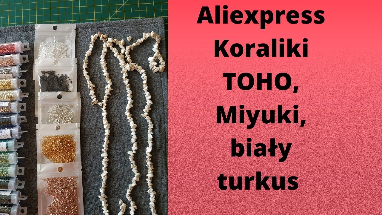 Towary z Aliexpress Koraliki Toho Miyuki biały turkus  #koralikowapasjazlena #zakupywaliexpress