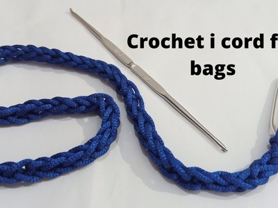 Crochet cord strap.Easy Crochet i cord.purse strap.
