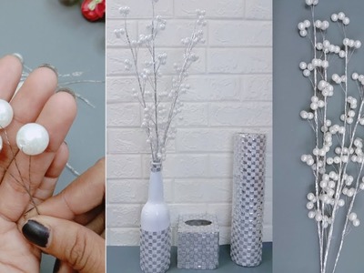 DIY Pearl Flowers || Bunga Mutiara dan Vas Bunga Botol