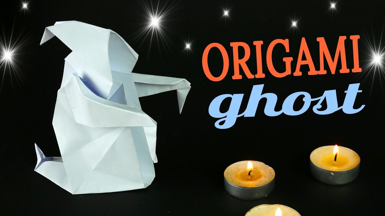 Origami ghost for Halloween [Paper craft]