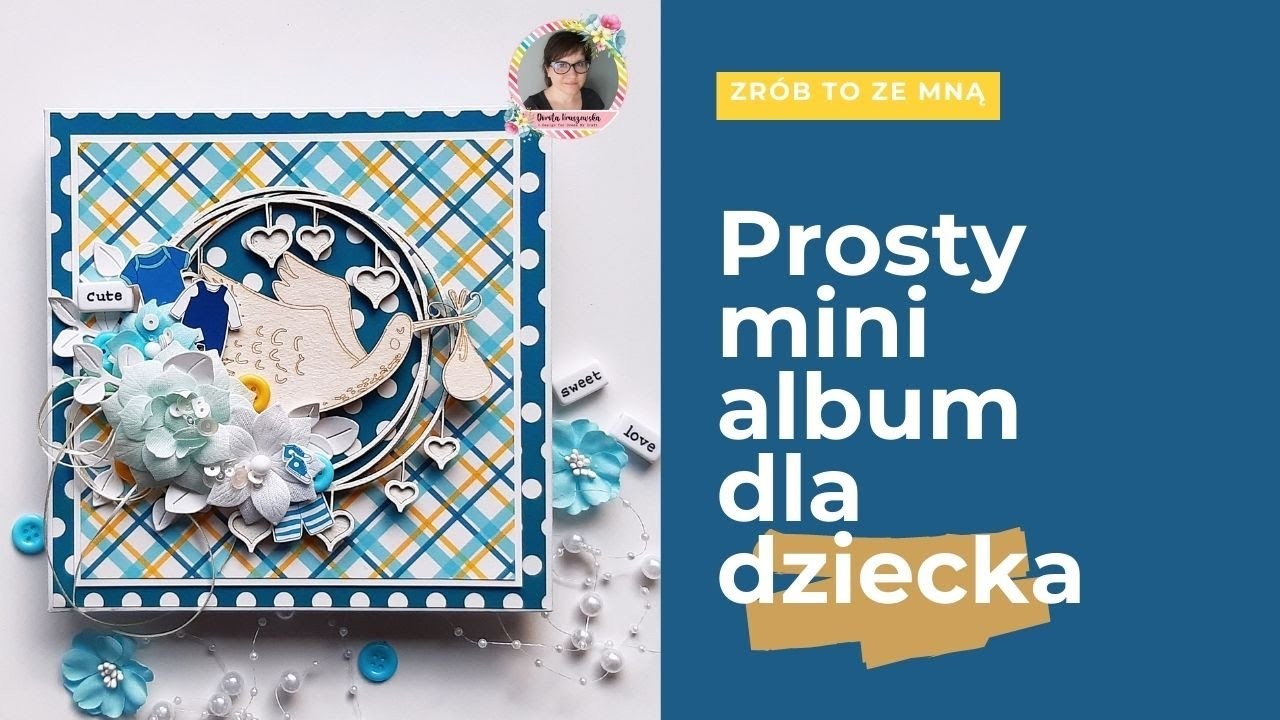 Prosty mini album dla maluszka TUTORIAL